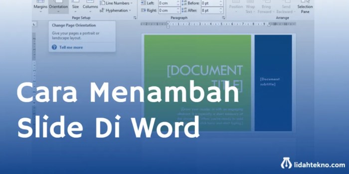 Untuk menambah slide baru kita dapat menggunakan cara