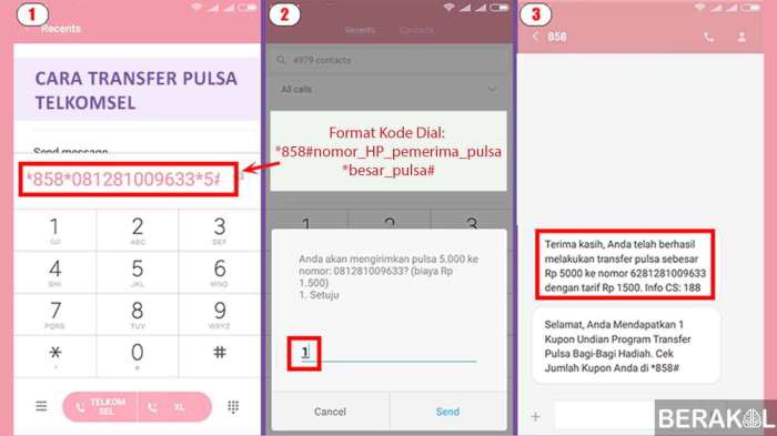 Cara bagikan pulsa telkomsel