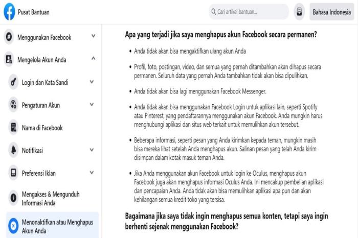 Cara menghapus log aktivitas di fb