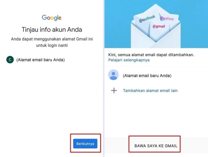 Langkah langkah cara membuat gmail