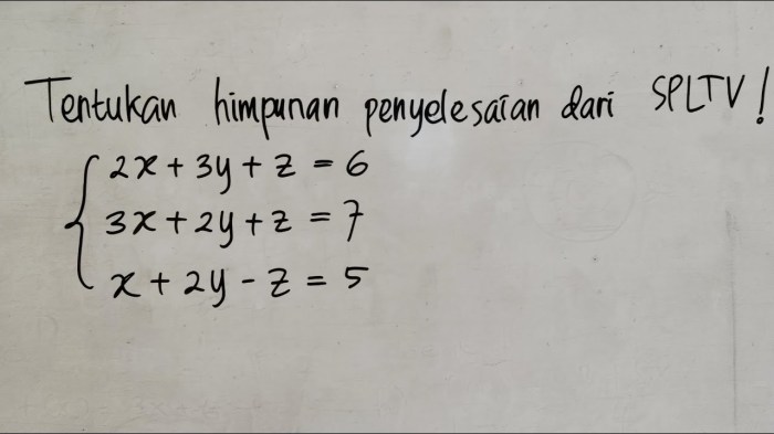 Cara mengerjakan himpunan penyelesaian