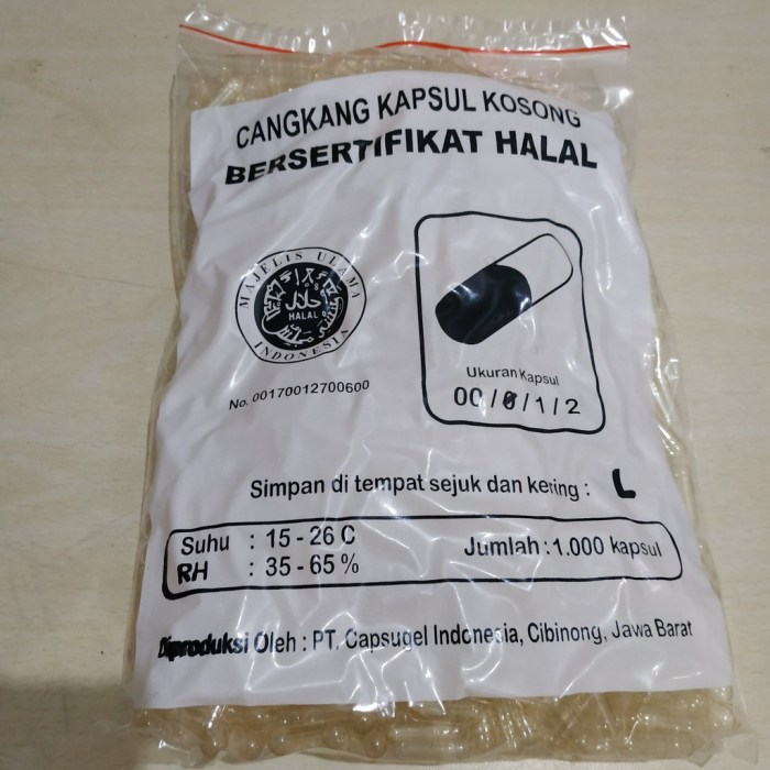 Cara menghitung cangkang kapsul