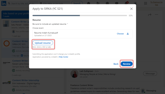 Cara membuat cv di linkedin