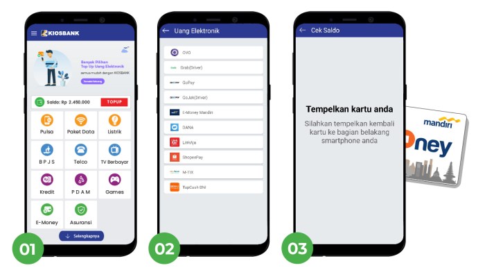 Cara top up e money mandiri di indomaret
