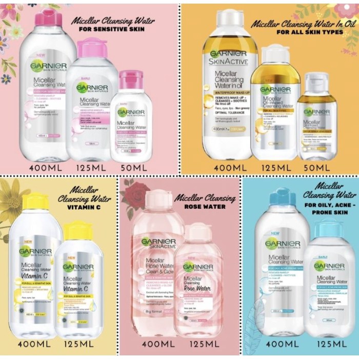 Cara memakai micellar water garnier