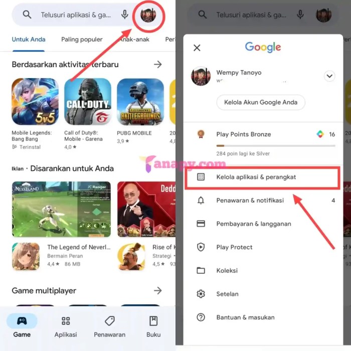 Cara mencari play store yang hilang