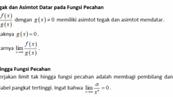 Cara mencari asimtot tegak