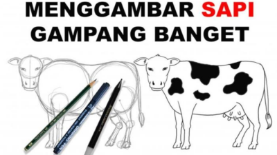 Cara Menggambar Sapi dengan Pensil Panduan Lengkap untuk Pemula