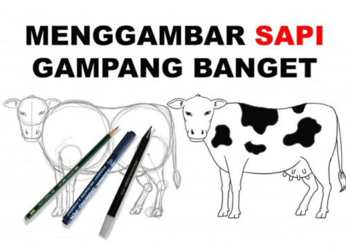 Cara Menggambar Sapi dengan Pensil Panduan Lengkap untuk Pemula