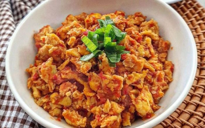 Cara masak telur orak arik