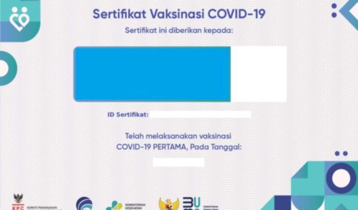 Cara dapat sertifikat vaksin