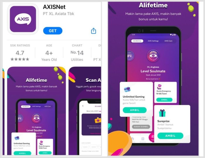 Cara mendapatkan kuota gratis axis 1gb