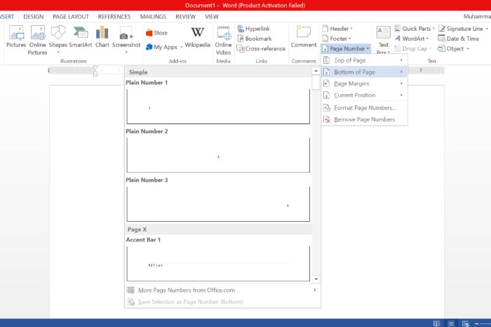 Cara membuat 2 halaman di word