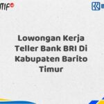 Lowongan Kerja Teller Bank BRI Di Kabupaten Barito Timur Tahun 2025 (Segera Daftar Sebelum Terlambat)