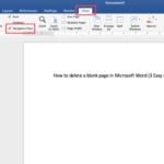 Hapus Sheet Kosong di Word: Panduan Praktis