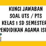 Soal UTS PAI Kelas 1 SD Semester 1 Kurikulum 2013