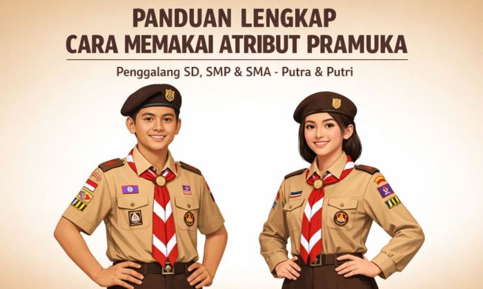 Informasi: Tanda Pengenal pramuka Cara memakai tambang pramuka