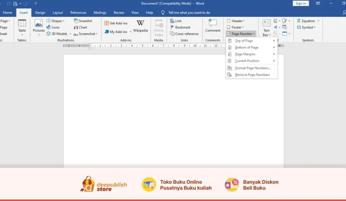 Cara membuat halaman di word otomatis