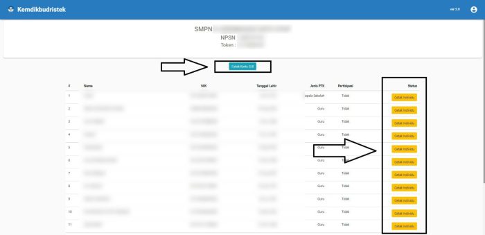 Cara cetak kartu survei lingkungan belajar