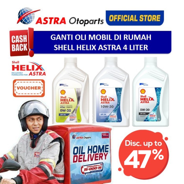 Cara ganti oli di shell