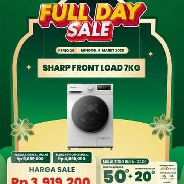 Diskon Menggila! Mesin Cuci Canggih 7KG di Transmart Hanya Rp 4 Jutaan!
