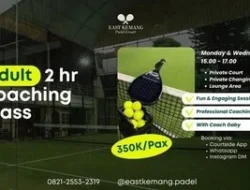 RAHASIA Padel Makin Jago: Kelas Dewasa East Kemang Buka Jalanmu!