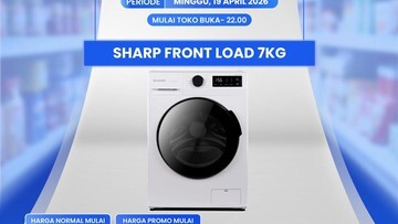 TERBONGKAR! Mesin Cuci Front Load 7KG Cuma Rp 4 JUTAAN di Transmart! Siap-siap Hemat Jutaan!