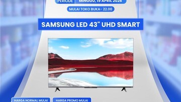 GEGER! Transmart Obral TV 43″ UHD Smart TV Samsung: Diskonnya Gila-Gilaan, Cuma Sehari!